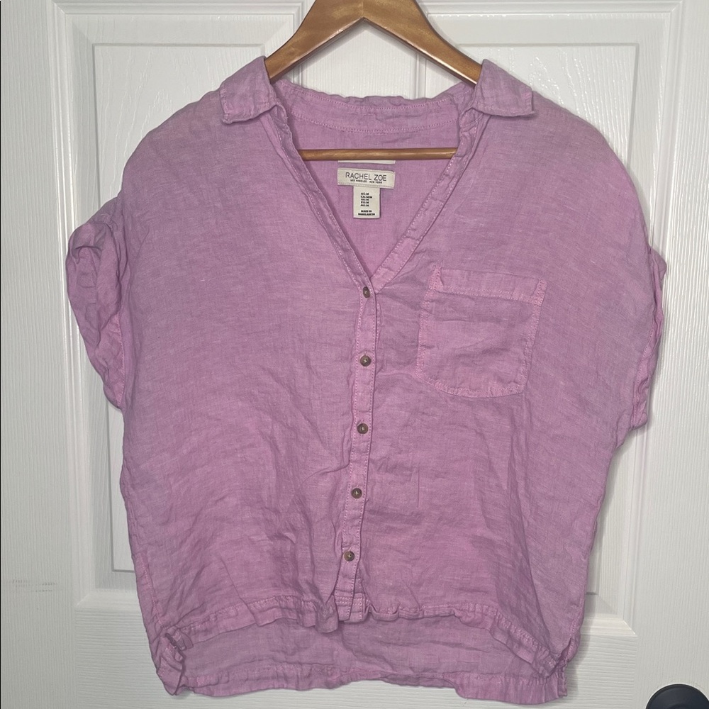 Rachel Zoe Lavender V-Neck Top